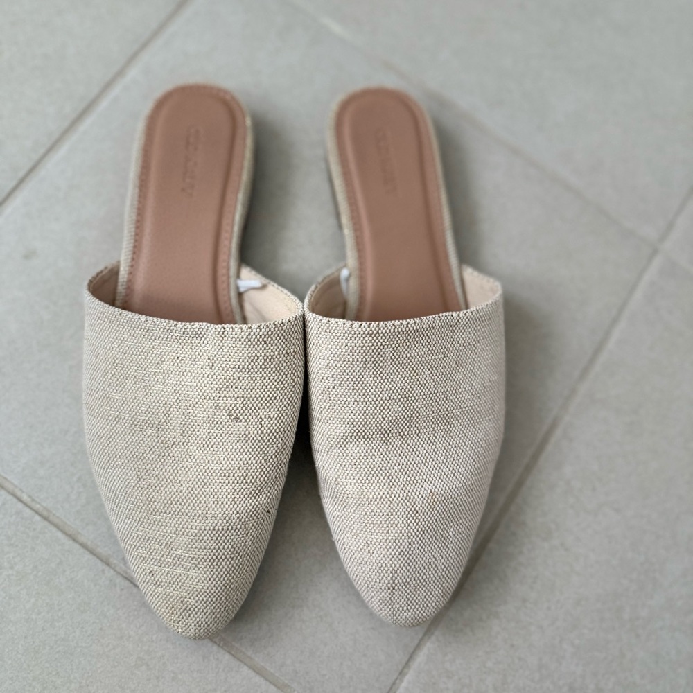 Beige Slip-ons size 9
